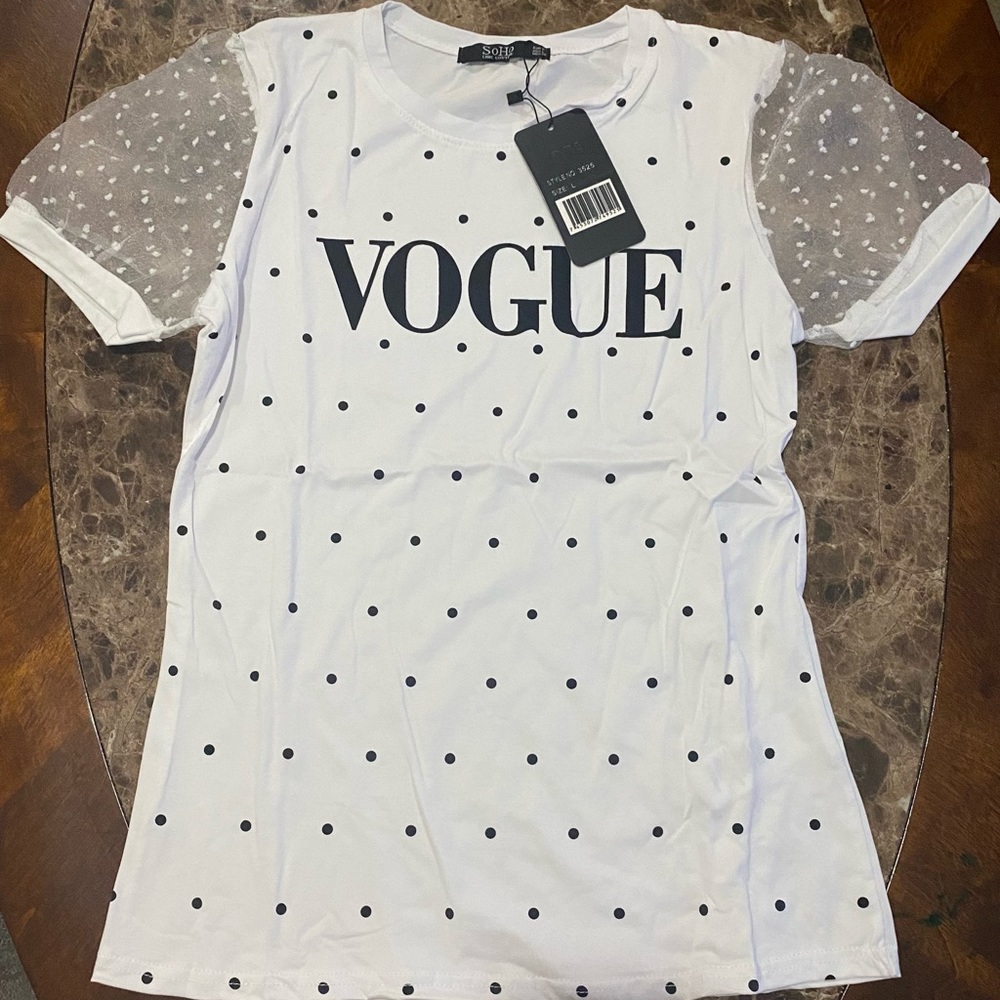 White and Cream Large Vogue Blouses!